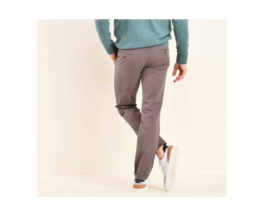 Pantalon chino homme Taupe Réglisse - KYRK
