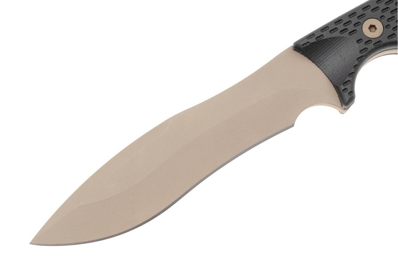 Spartan Blades Ronin Shinto SB47DEBKKYTN Flat Dark Earth, Black Micarta, survivalmes, kydex schede