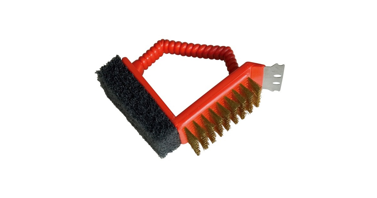 Barbecook3-in-1 borstel rood borstel  (Rood)