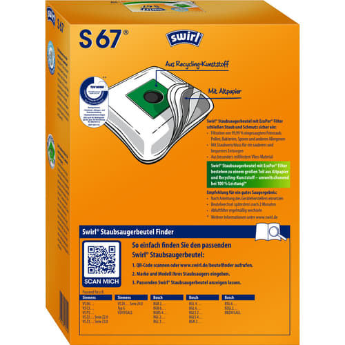 Swirl S 67 EcoPor® für Siemens/Bosch