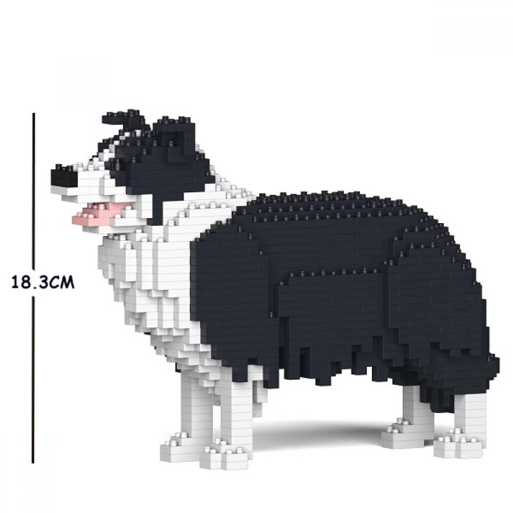 JECKA BLOCS DE CONSTRUCTION -CHIEN BORDER COLLIE NOIR