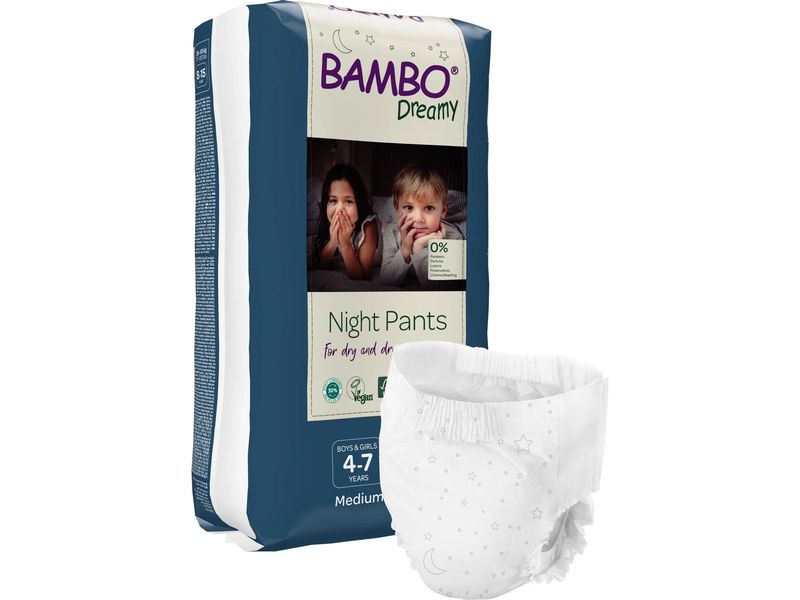Bambo Nature Nachtwindeln Night Pants Medium Grösse 4-7 Night Pants Medium Gr. 4-7, 10 Stück