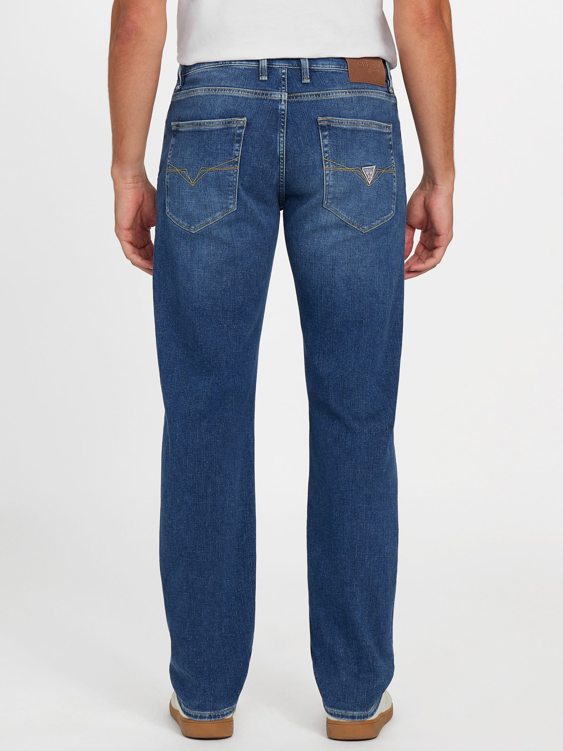 Calça jeans reta slim fit da Eco Angels
