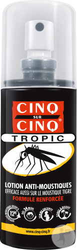 Cinq Sur Cinq Tropic Lotion Anti-Moustiques Formule Renforcée 75ml
