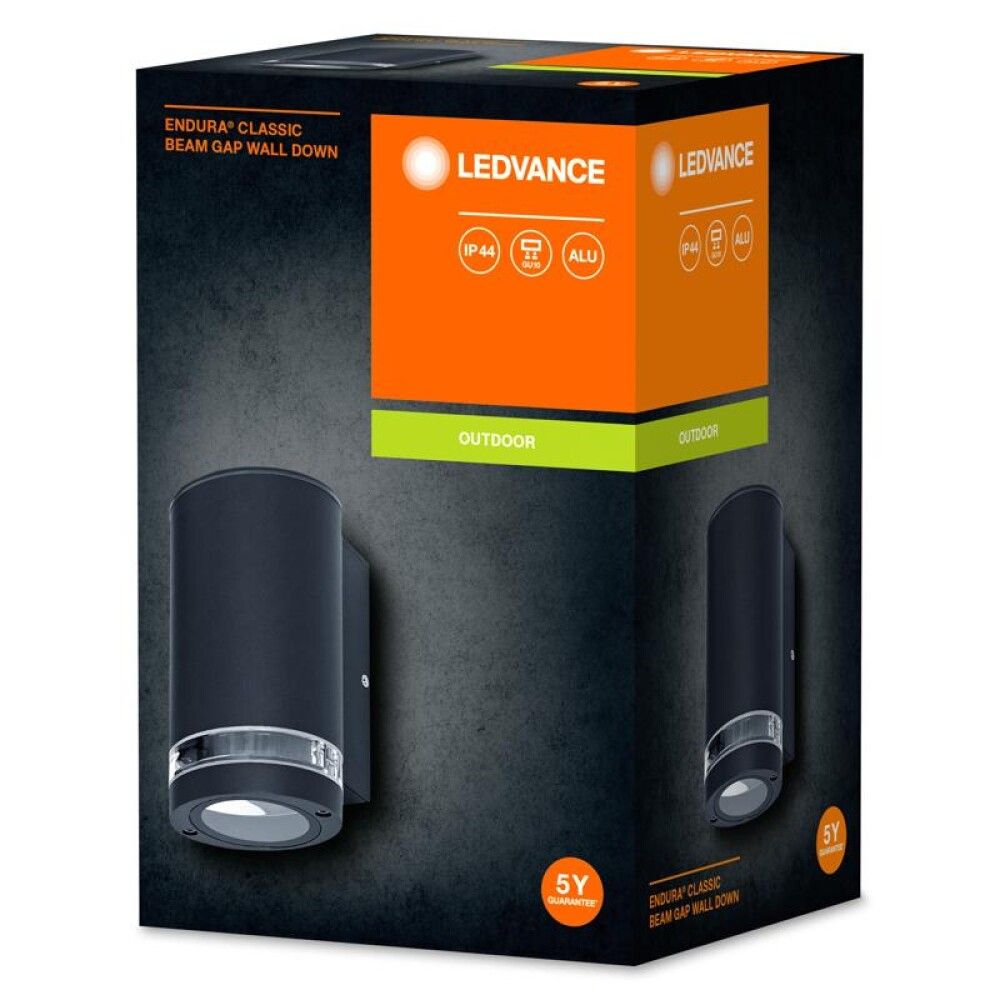 VEGGLAMPE LEDVANCE ENDURA CLASSIC BEAM MØRKGRÅ