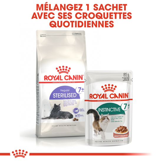 Croquettes chat stérilisé de + de 7 ans Sterilised 7+ 10kg