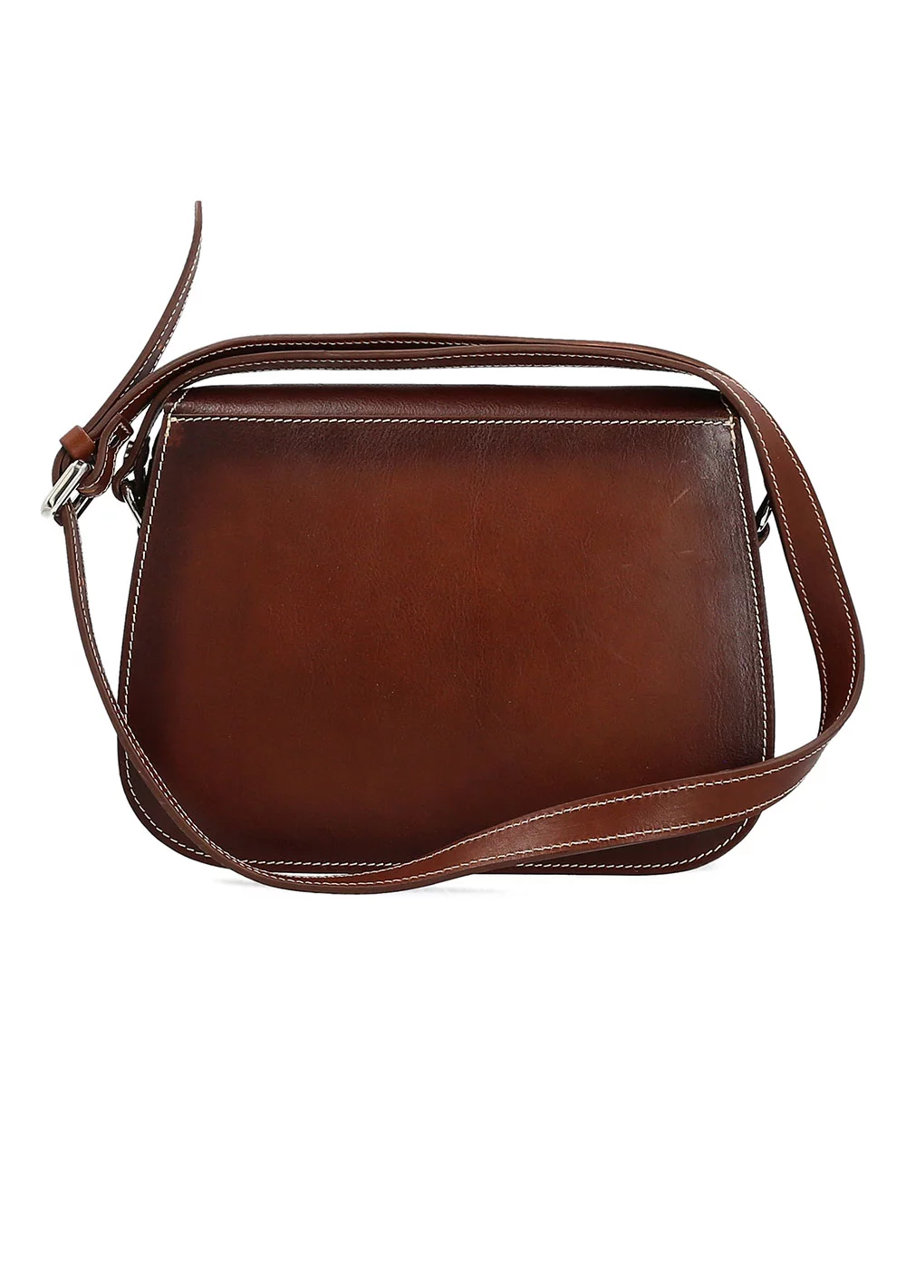 BESACE FLORENTINA CUIR CHOCOLAT