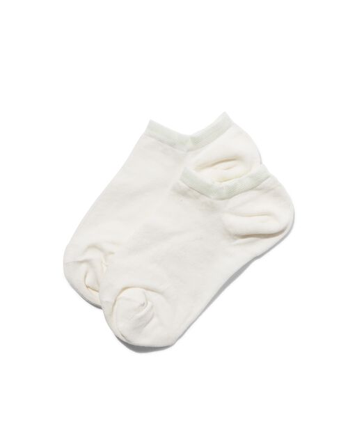 2 paires de chaussettes femme éco blanc