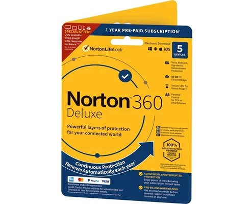Norton 360 Security Deluxe Attach