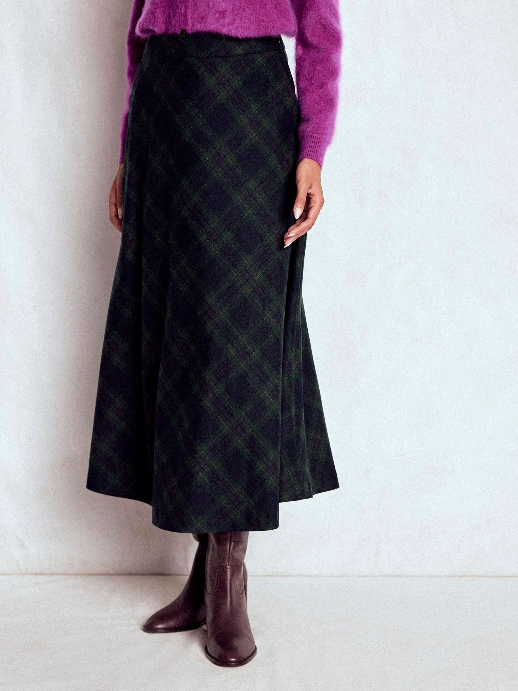 Boden Hayley Wool Midi Skirt
