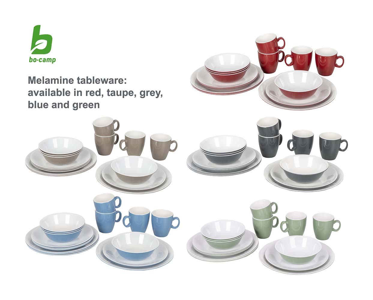 Bo-Camp Two-tone Green 16-delig serviesset