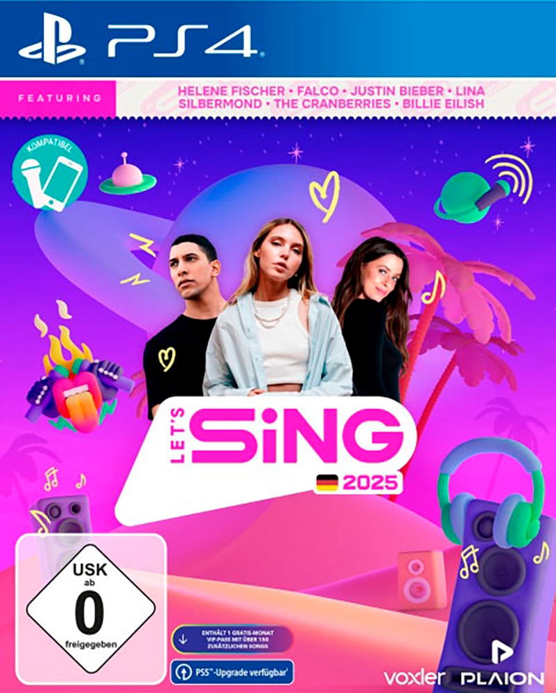 Ravenscourt Spielesoftware »Let's Sing 2025 German Version« PlayStation 4