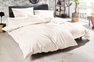 HAHN Satin-Bettwäsche LUXUS 200 x 200 cm champagner