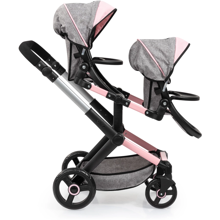 bayer Design Zwillings-Puppenwagen Xeo Twin mit Schmetterling