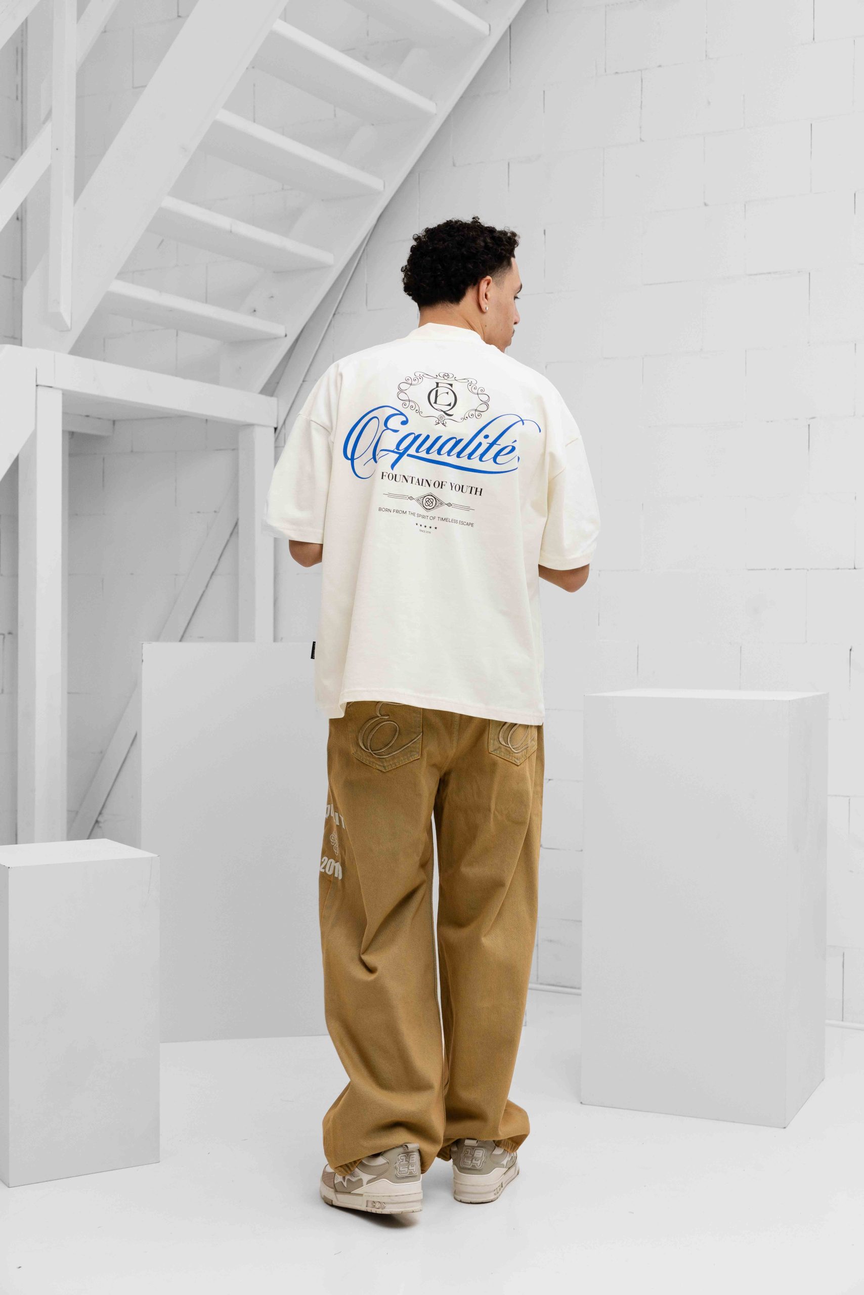 Equalité Yuki Boxy T-Shirt 2.0 Heren Gebroken Wit