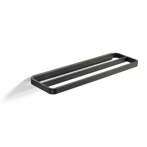 Zone Rim Dobbelt Håndklædestang, Black