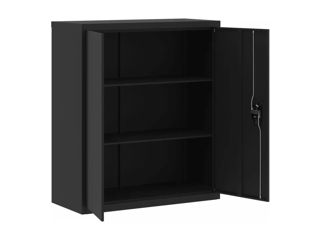 Classeur noir 90x40x105 cm acier