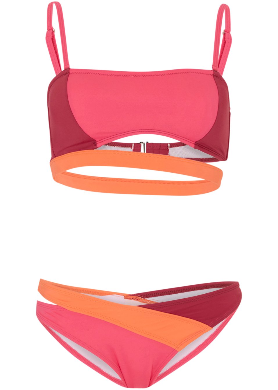 Bikini bandeau (Ens. 2 pces.) avec polyamide recyclé