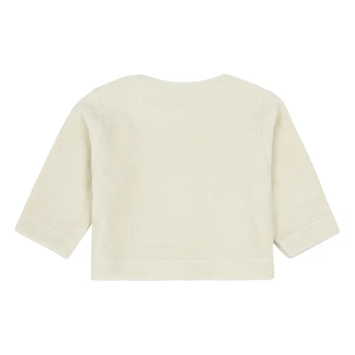 Poudre Organic Cardigan Eponge Coton Bio Melisse | Blanc cassé