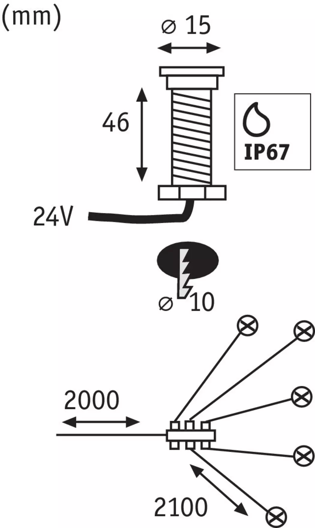 LED-Bodeneinbauleuchte Plug & Shine