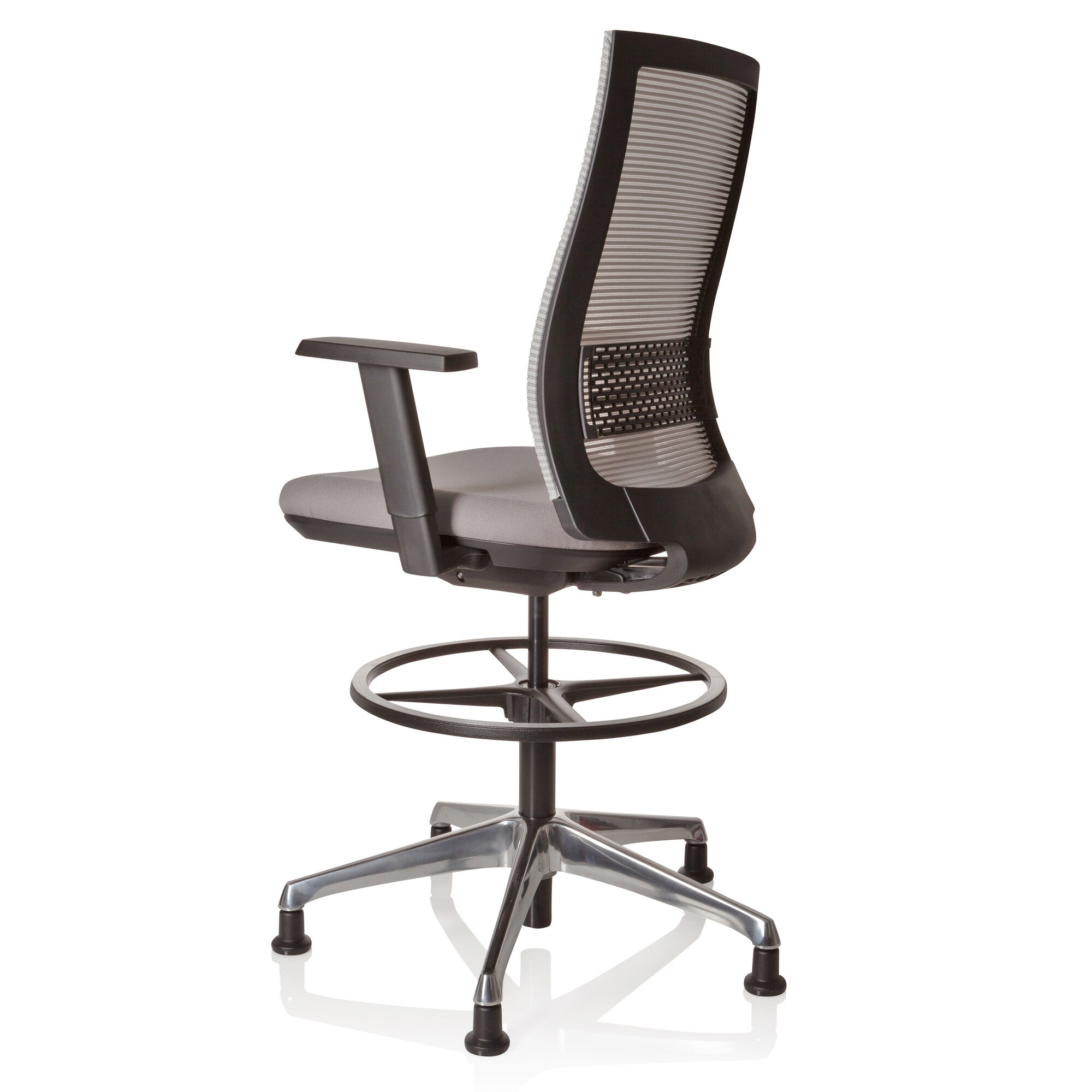 Counterstuhl TOP WORK 99 Stoff/Netzstoff mit Armlehnen (höhenverstellbar) hjh OFFICE