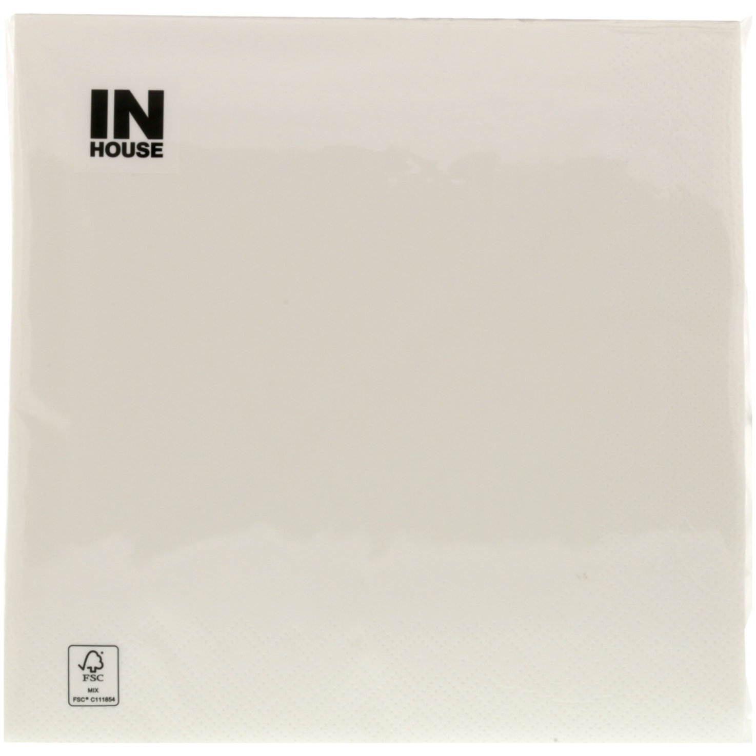 Inhouse Servietten 33cm weiss 50 Stück