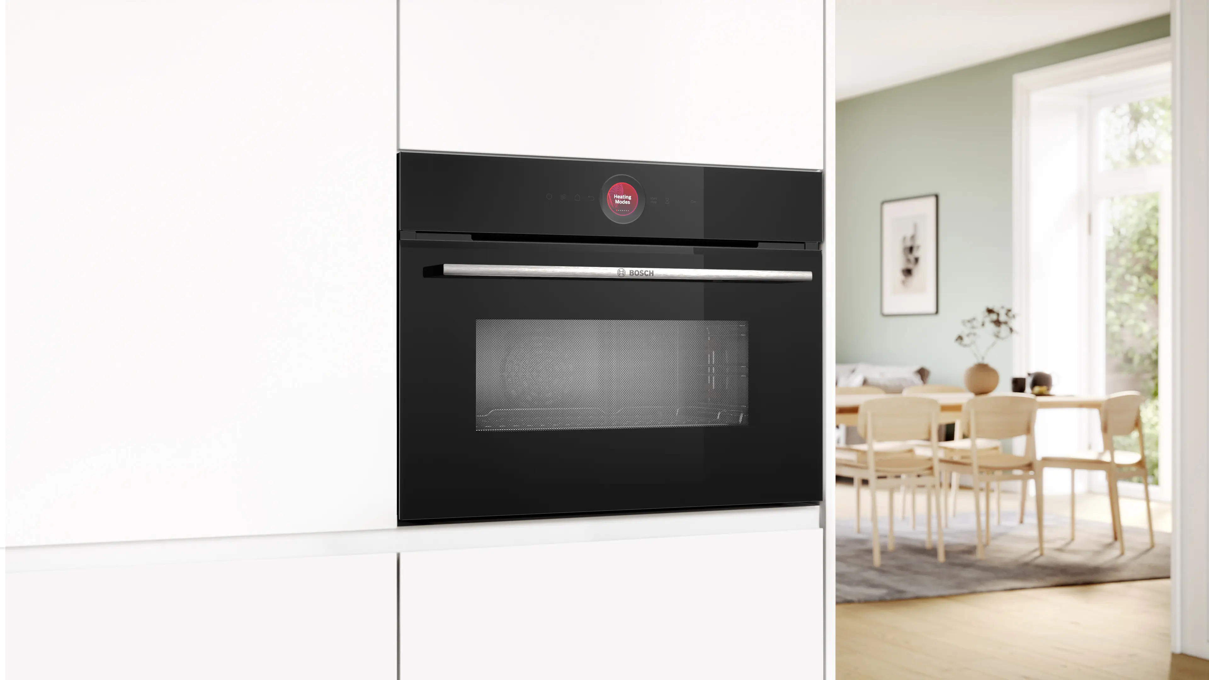 Serie 8 Compacte bakoven met magnetron 60 x 45 cm Zwart
