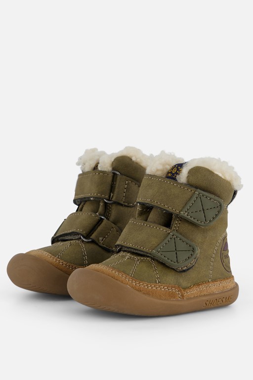 Shoesme Velcro Babyschoenen groen Leer