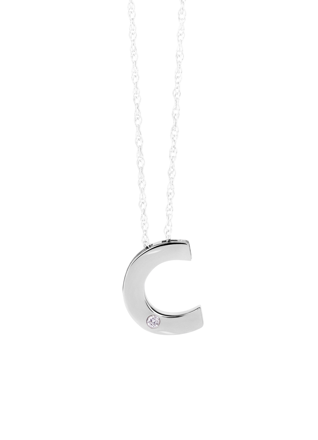 Einzigartig und elegant: Buchstaben-Anhänger aus Platin