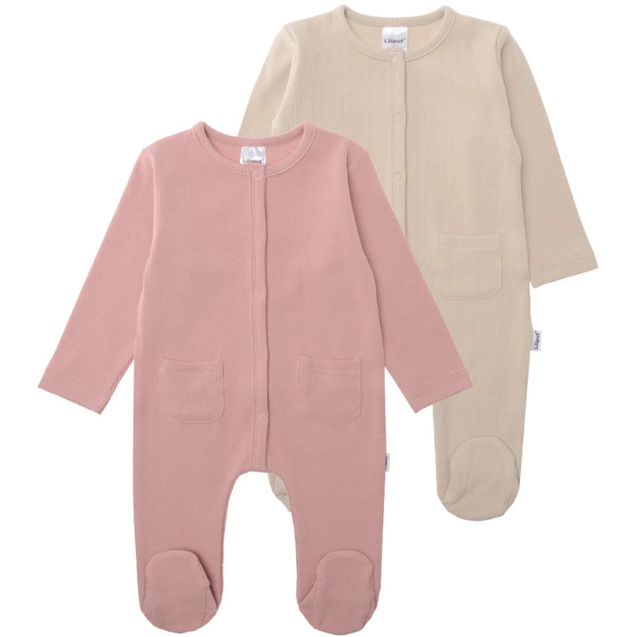 Liliput Baby-Overalls 2er-Pack rose beige