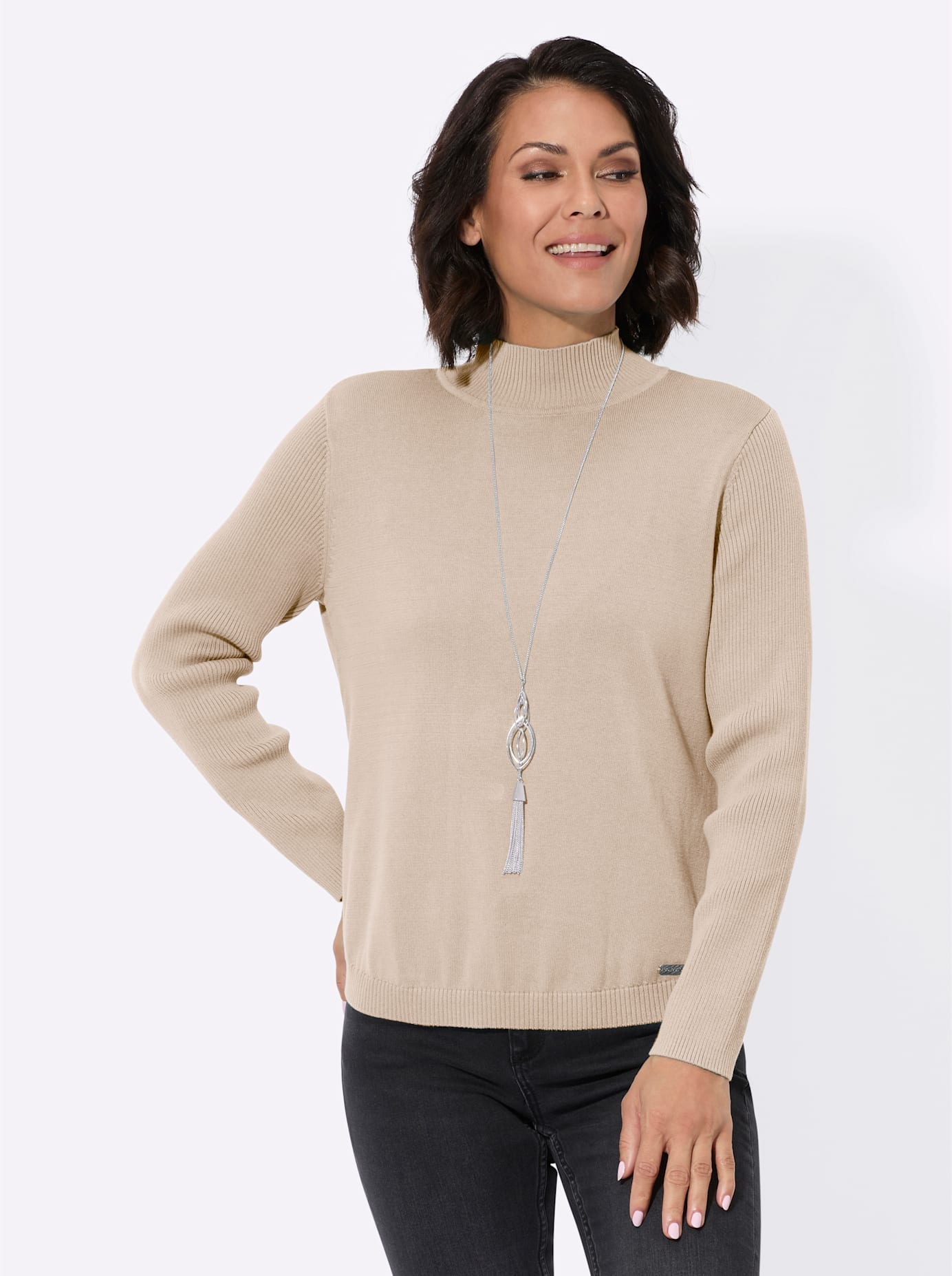 Casual Looks Stehkragenpullover »Pullover«