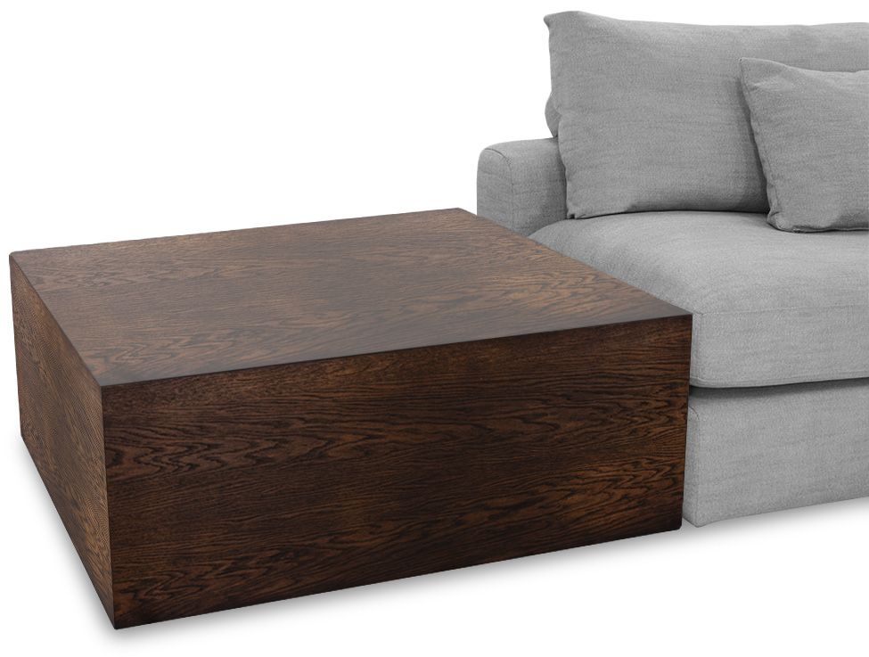 Salontafel bruin Felix B100 x D100 x H40 cm