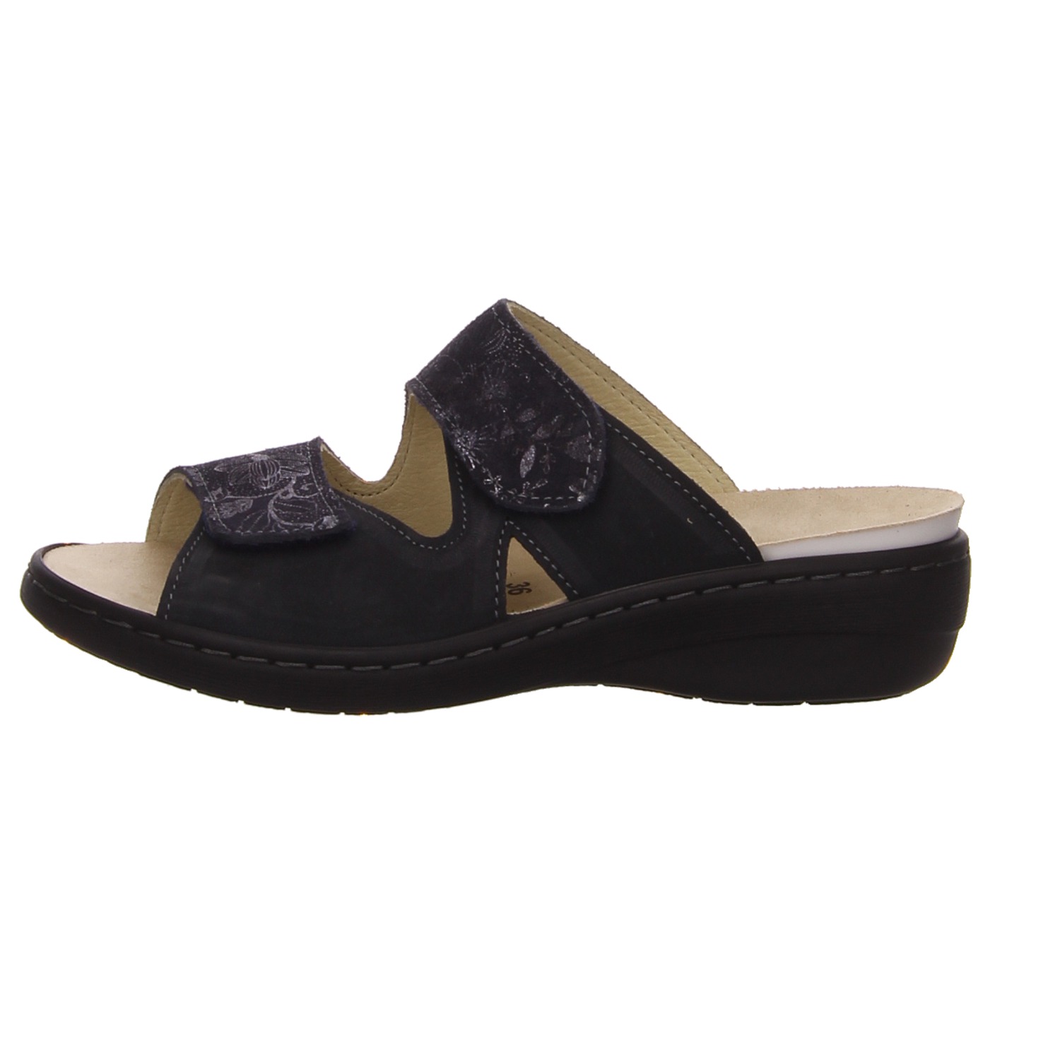Pölking Pantoletten navy blau