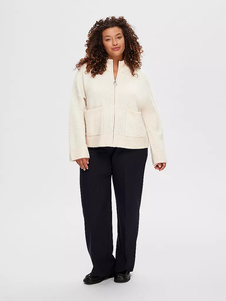 SELECTED FEMME Strickjacke SLFSIA  creme
