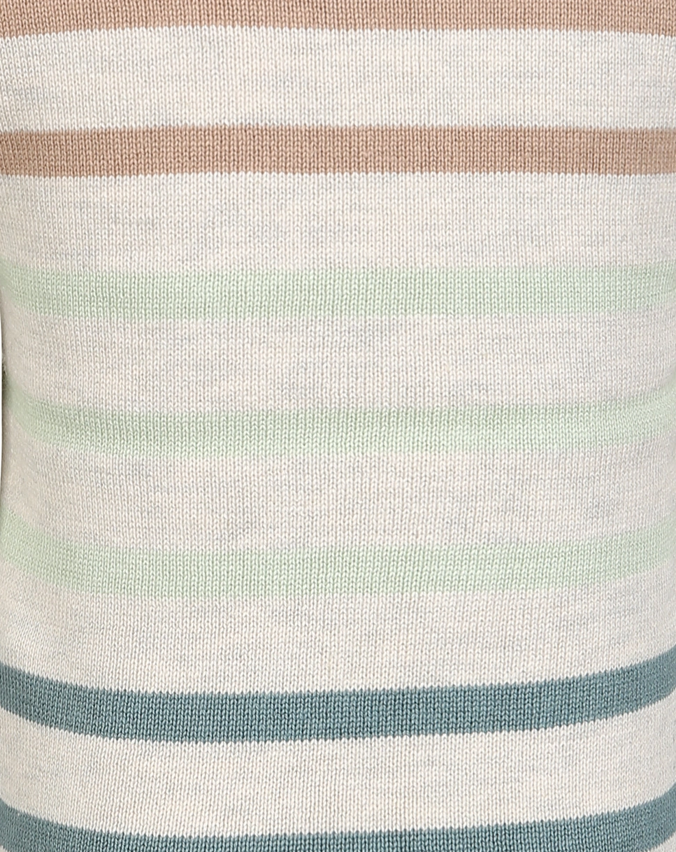 Strickpullover  FLORA & FAUNA in grau/gestreift