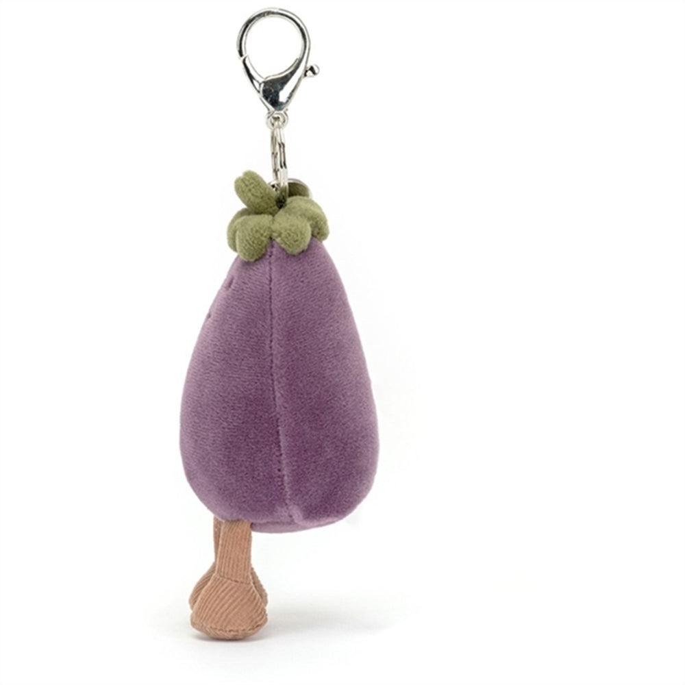 Vivacious Grøntsag Aubergine Vedhæng Til Taske 12 cm