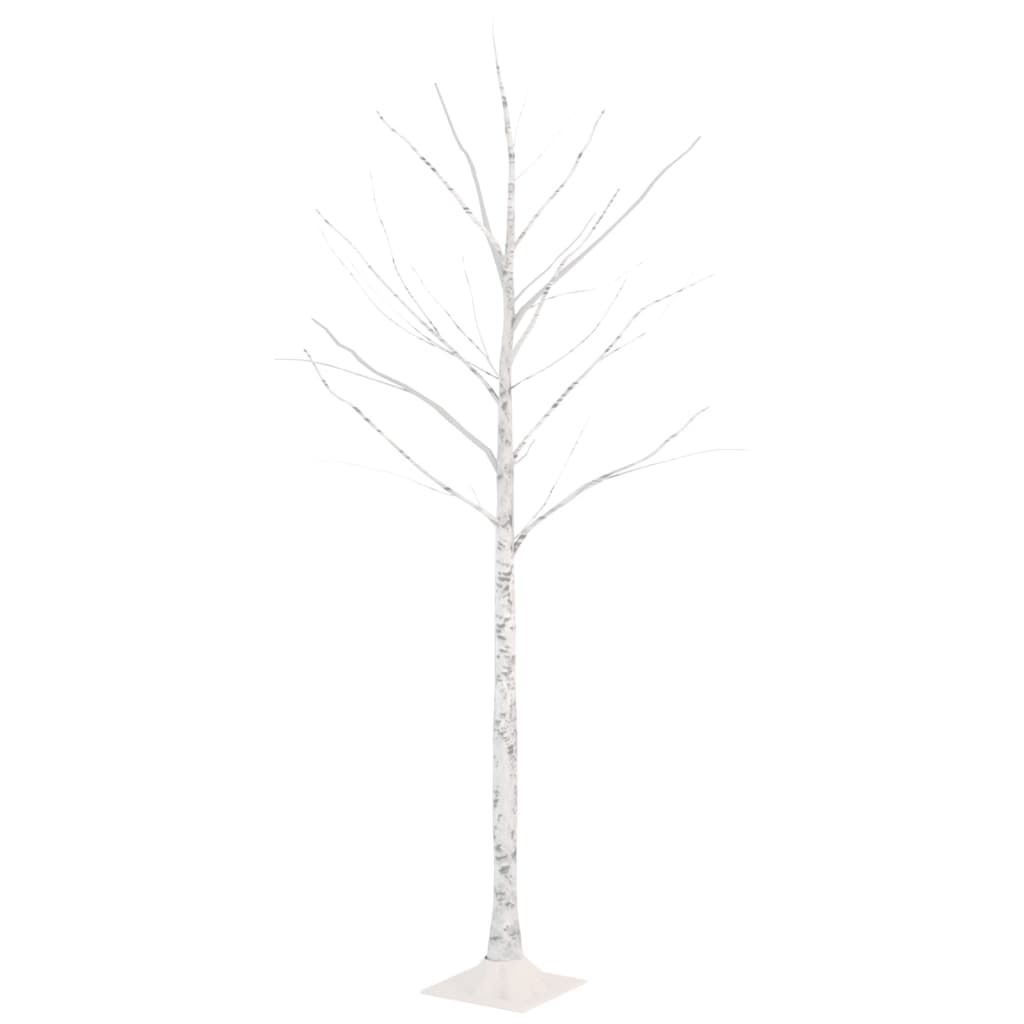 Bouleau blanc à led 72 led blanc chaud 150 cm