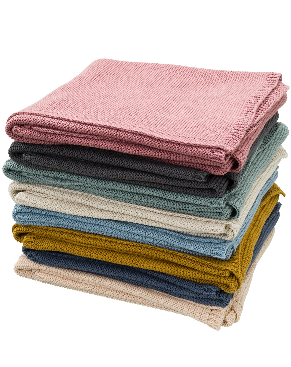 Strickdecke UNI (80x100) in grau
