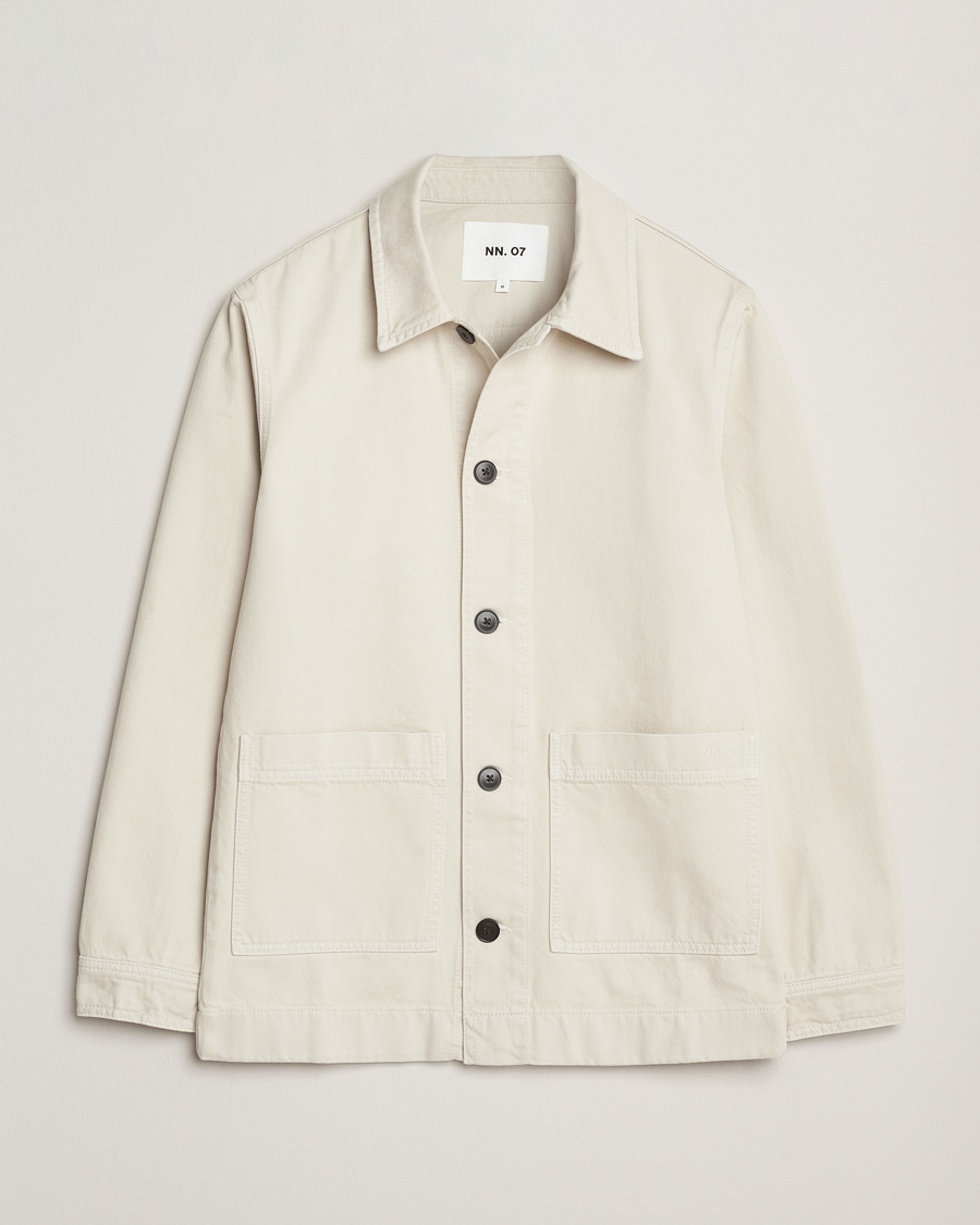 NN07 Ollie Denim Shirt Jacket Ivory