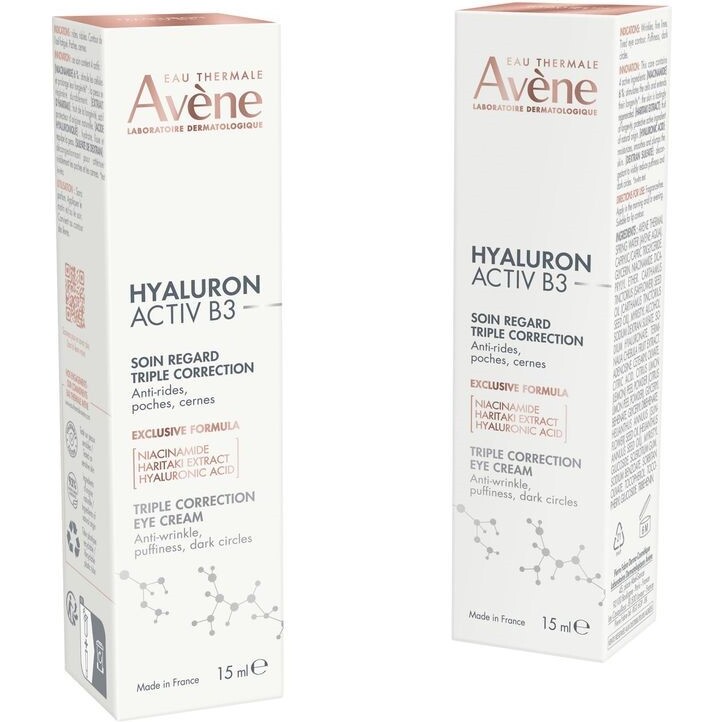 Soin regard triple correction Avène Hyaluron Activ B3 - Tube de 15 ml