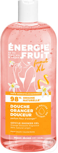Energie Fruit Ma Douche Soin Fleur D'Oranger & Huile De Lin Peaux Sèches Bio Flacon 500ml