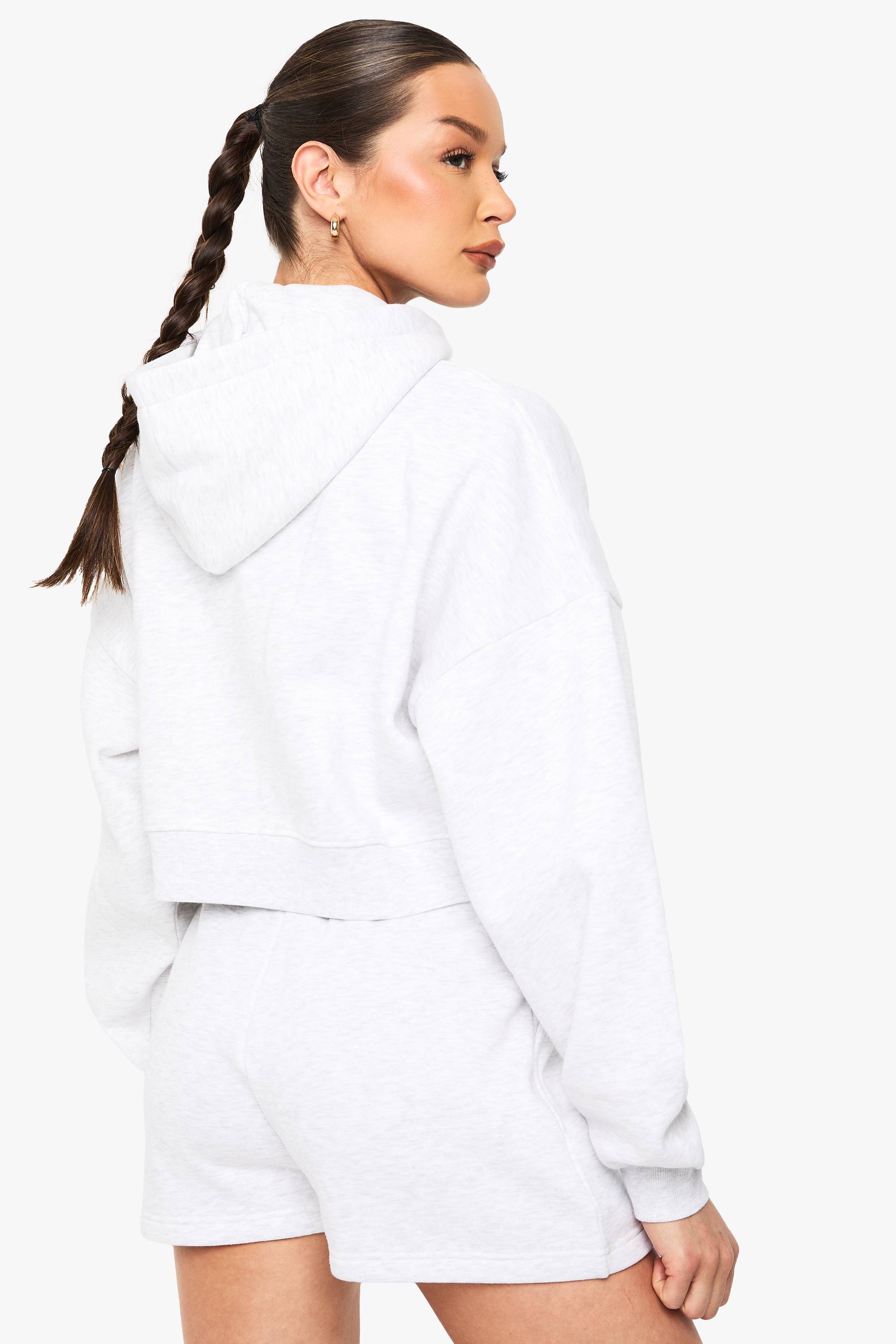 boohoo Sweat À Casynthétiqueche Oversize Boxy Avec Manches Ballon Et Fermeture Zippée