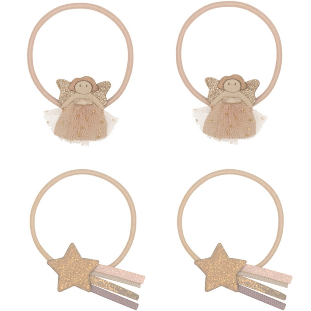 Mimi & lula haarelastiekjes fairy - pink multi - 4st