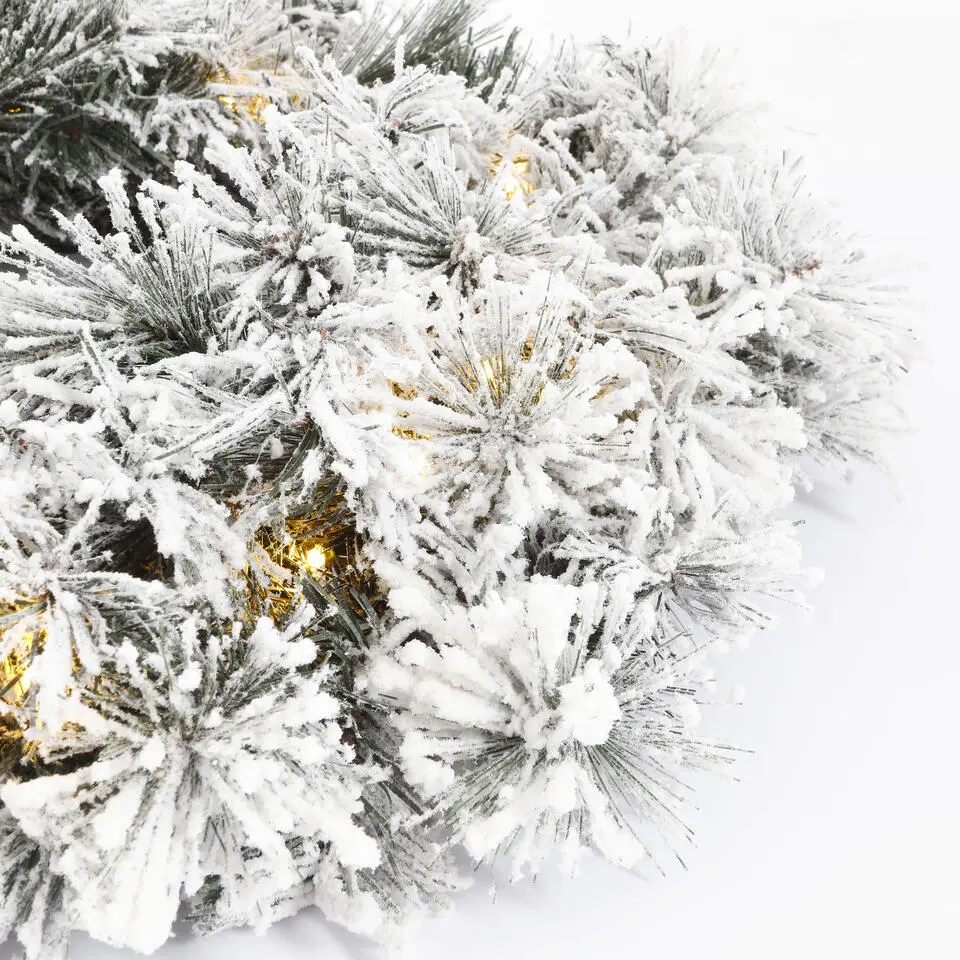 Black Box Trees Dinsmore Kerstkrans - LED - Ø60 cm - Frosted Green