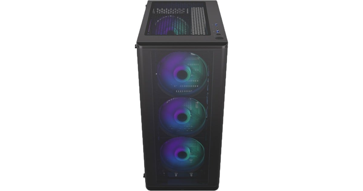ENDORFYVentum 200 ARGB midi tower behuizing  (Zwart | 2x USB-A | RGB | Window)