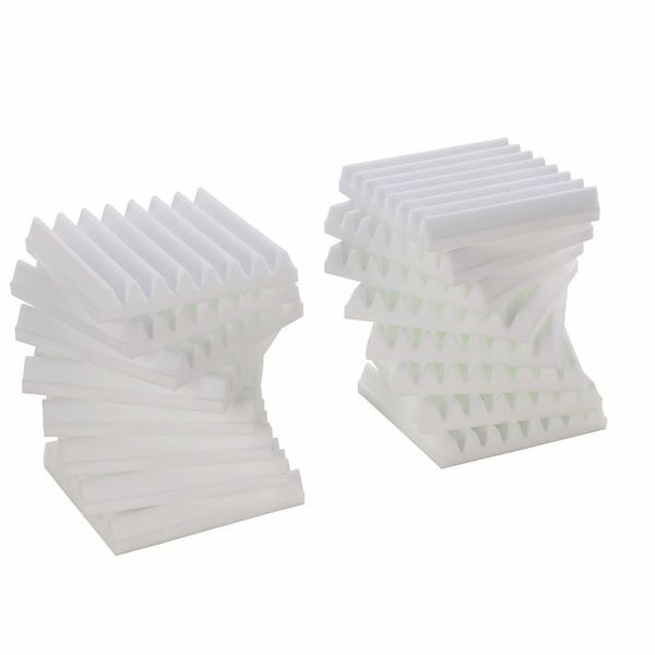 t.akustik Melamine Wedges 30 White