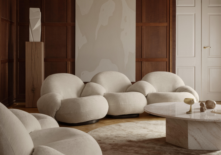Gubi Pacha 2-zits sofa, dedar belsuede 007