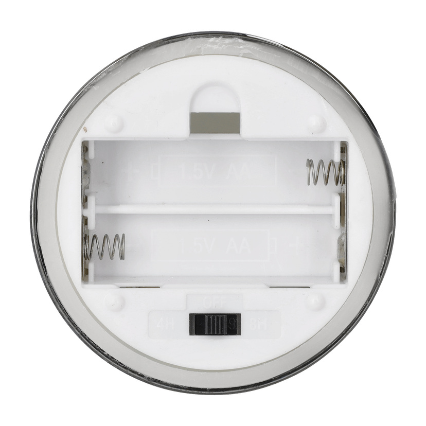 Kubbelys med flamme som flakker LED 3 deler 10/12,5/15 cm