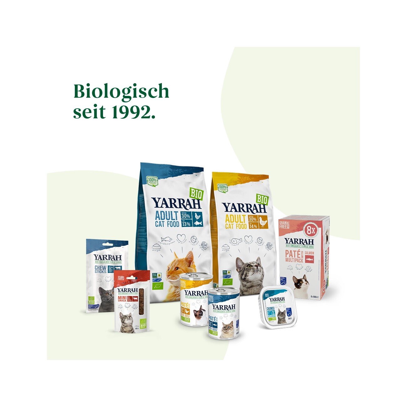 Yarrah Adult Bio Trockenfutter 2,4 kg Huhn und Fisch