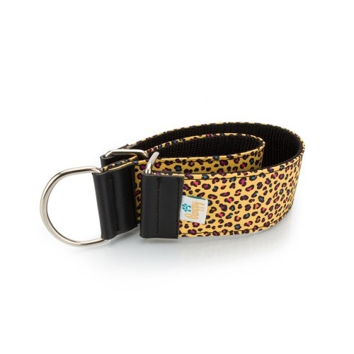 Coleira para cães Pappy Galgo Speedy Leopardo Amarela